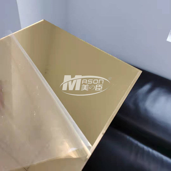 High Reflective One Way Mirror Acrylic Silver Gold Acrylic Mirror Sheet 1mm