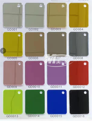 Glass Gold Acrylic Mirror Sheet Plexiglass Adhesive Mirror Sheets