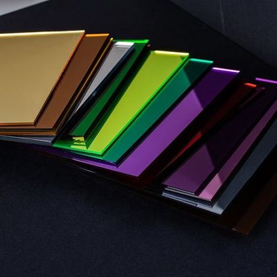 Gold Silver One Side PMMA Mirror Acrylic Sheet 4X6 Ft 4x8 Ft 1.5mm 3mm