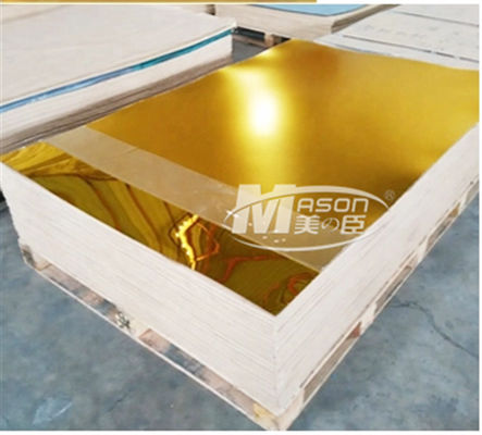 Gold Silver One Side PMMA Mirror Acrylic Sheet 4X6 Ft 4x8 Ft 1.5mm 3mm