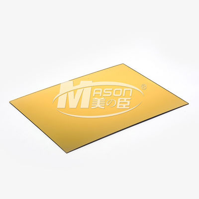 Golden Silver Single Side Perspex Mirror Cut To Size Mirror Acrylic Sheet 1220X2440mm