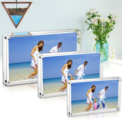 PMMA Custom Acrylic Fabrication Floating Acrylic Box Frame Acrylic Picture Frame