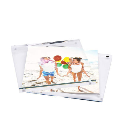 Clear Perspex 4x6'' Acrylic Magnetic Picture Frame Home Dept