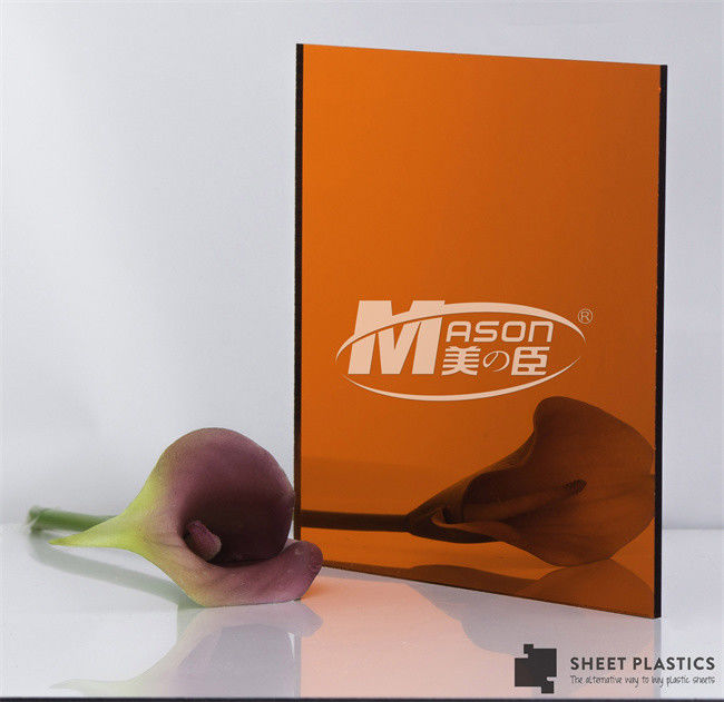 Glossy Thin Rose Gold  Mirror Acrylic Sheet 1.22x1.83m