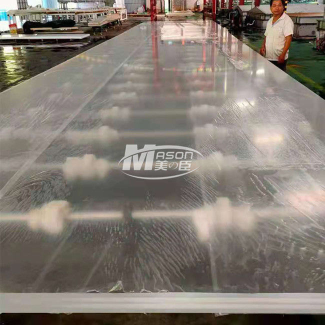 8850x3150mm 70mm Aquarium Acrylic Sheet For Decorative Swimming Pool