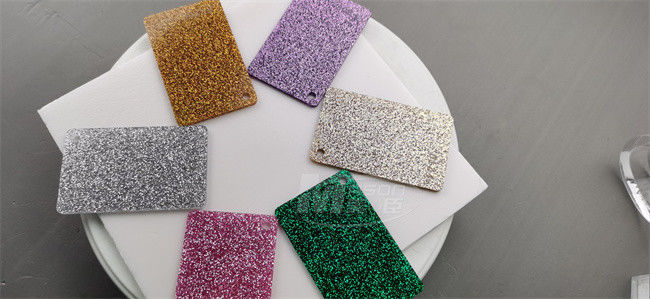 Cast Moulding PMMA 3mm Glitter Acrylic Sheet 1220x2440mm