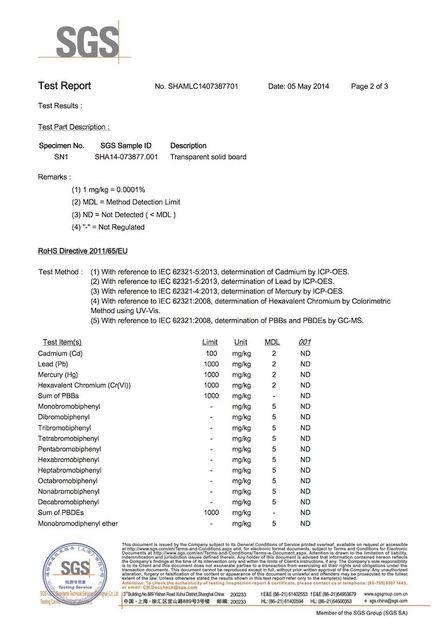 China Shanghai Kingscope New Material Co., Ltd. certification